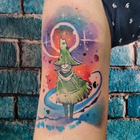 the legend of zelda watercolor tattoo