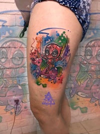 Watercolor tattoo Alex konti